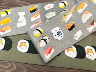 寿司ねこ２＜半幅帯＞　長尺約430cmの画像