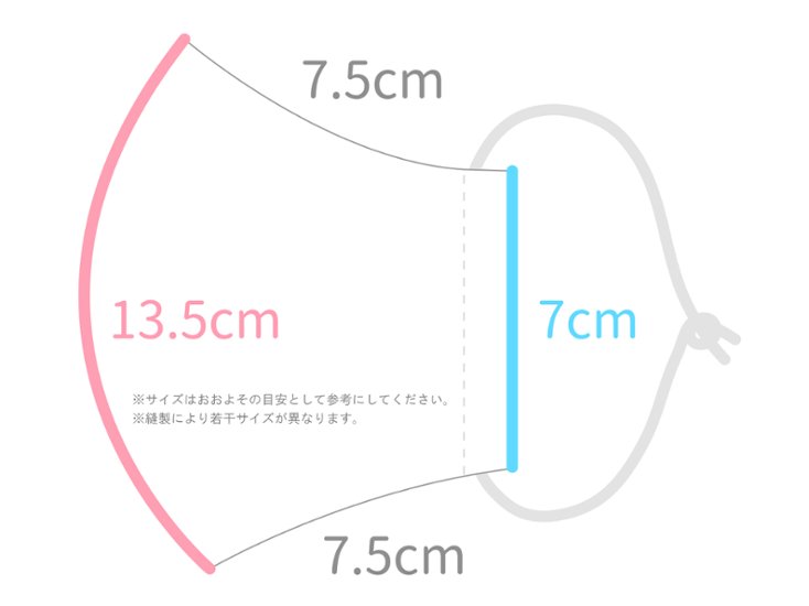 立体 洗えるマスク（ロゴ）画像