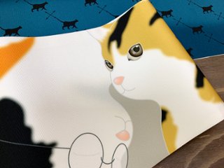 猫づくし＜半幅帯＞長尺430㎝画像