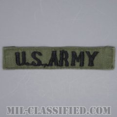 U.S.ARMY [サブデュード/横振り刺繍/ネームテープ/パッチ/中古1点物]の画像