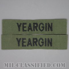 YEARGIN [サブデュード/海軍ネームテープ/生地テープパッチ/中古1点物（2枚セット）]の画像