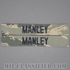 MANLEY [ABU/ブルー刺繍/空軍ネームテープ/生地テープパッチ/中古1点物（2枚セット）]の画像