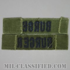 BURGER [サブデュード/ブルー刺繍/空軍ネームテープ/パッチ/中古1点物（2枚セット）]画像