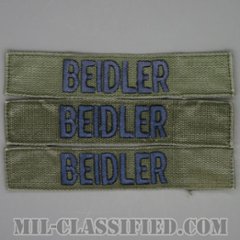 BEIDLER [サブデュード/ブルー刺繍/空軍ネームテープ/パッチ/中古1点物（3枚セット）]の画像