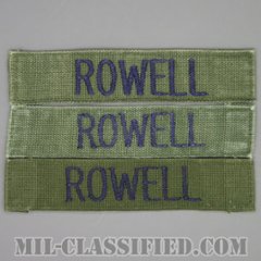 ROWELL [サブデュード/ブルー刺繍/空軍ネームテープ/パッチ/中古1点物（3枚セット）]の画像