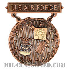 射撃技術競技章 (空軍ブロンズ ピストル競点射撃優秀記章)（Air Force Bronze Excellence-In-Competition Pistol Shot Badge）[バッジ]の画像