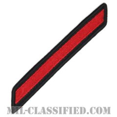 年功章 1連(勤続4年)（Service Stripe, Hash Mark）[ネイビーブルー（レッド）/海軍サービスストライプ（ハッシュマーク）/男性用（E1-E6）/パッチ]の画像