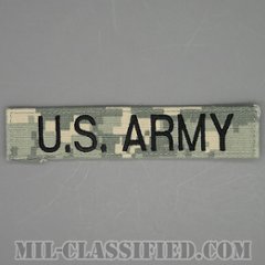U.S.ARMY [UCP（ACU）/ブラック刺繍/ネームテープ/ベルクロ付パッチ/中古1点物]の画像