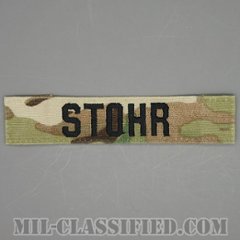 STOHR [OCP/ブラック刺繍/ネームテープ/縫い付け用パッチ/中古1点物]の画像
