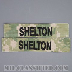 SHELTON [NWU Type3（AOR2）/海軍ネームテープ/生地テープパッチ/中古1点物（2枚セット）]の画像