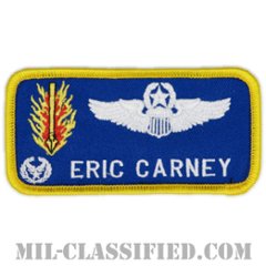 ERIC CARNEY (第97航空機動航空団/航空機操縦士章(コマンド・パイロット)/指揮官章)（97th Air Mobility Wing）[カラー/メロウエッジ/ベルクロ付パッチ]の画像