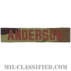 ANDERSON [OCP（7C）/ブラウン刺繍/空軍ネームテープ/ベルクロ付パッチ]の画像