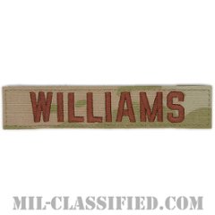 WILLIAMS [OCP（3C）/ブラウン刺繍/空軍ネームテープ/ベルクロ付パッチ]の画像