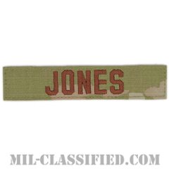 JONES [OCP（3C）/ブラウン刺繍/空軍ネームテープ/ベルクロ付パッチ]の画像