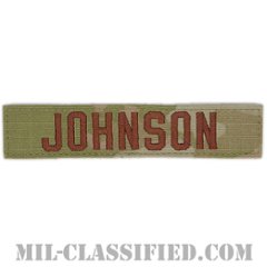 JOHNSON [OCP（3C）/ブラウン刺繍/空軍ネームテープ/ベルクロ付パッチ]の画像