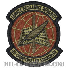 第60会計監査隊（60th Comptroller Squadron）[OCP/メロウエッジ/ベルクロ付パッチ]の画像