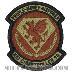 第100会計監査隊（100th Comptroller Squadron）[OCP/メロウエッジ/ベルクロ付パッチ]の画像