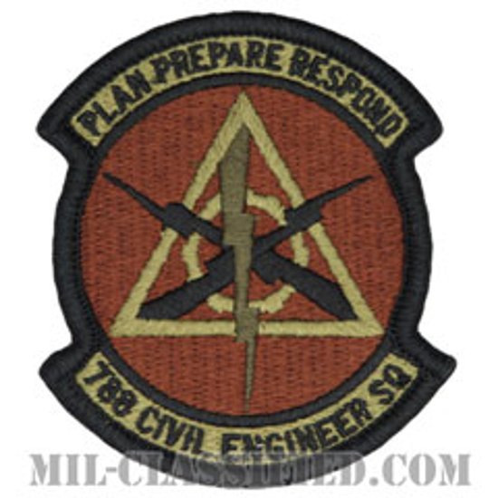 第788土木隊（788th Civil Engineer Squadron ）[OCP/メロウエッジ/ベルクロ付パッチ]画像