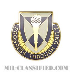 第490民事活動大隊（490th Civil Affairs Battalion）[カラー/クレスト（Crest・DUI・DI）バッジ]の画像