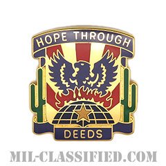 第492民事活動大隊（492nd Civil Affairs Battalion）[カラー/クレスト（Crest・DUI・DI）バッジ]の画像