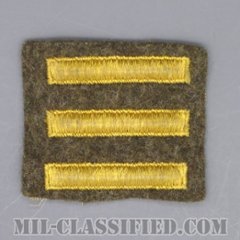 海外勤務(派遣)章 3連(勤続1年6ヶ月)（Overseas Service Bar）[ウール・フェルト生地/パッチ/中古1点物]の画像