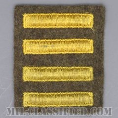 海外勤務(派遣)章 4連(勤続2年)（Overseas Service Bar）[ウール・フェルト生地/パッチ/中古1点物]の画像