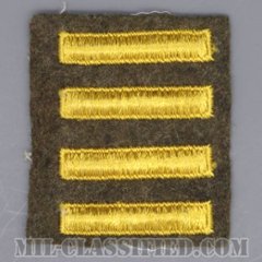 海外勤務(派遣)章 4連(勤続2年)（Overseas Service Bar）[ウール・フェルト生地/パッチ/1点物]の画像