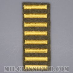 海外勤務(派遣)章 8連(勤続4年)（Overseas Service Bar）[ウール・フェルト生地/パッチ/1点物]の画像