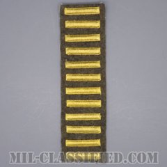 海外勤務(派遣)章 12連(勤続6年)（Overseas Service Bar）[ウール・フェルト生地/パッチ/1点物]の画像