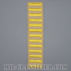 海外勤務(派遣)章 13連(勤続6年6ヶ月)（Overseas Service Bar）[カーキ・ツイル生地/パッチ/1点物]の画像