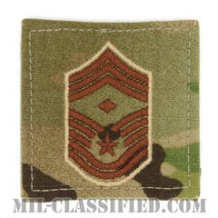 先任最上級曹長（First Sergeant (E-9)）[OCP/空軍階級章/ベルクロ付パッチ]の画像