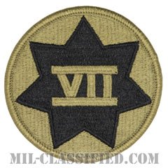 第7軍団（7th Corps）[OCP/メロウエッジ/ベルクロ付パッチ]の画像