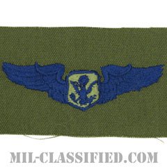 航空機搭乗員章 (将校用エアクルー)（Aircrew Officer Badge）[サブデュード/ブルー刺繍/パッチ]の画像