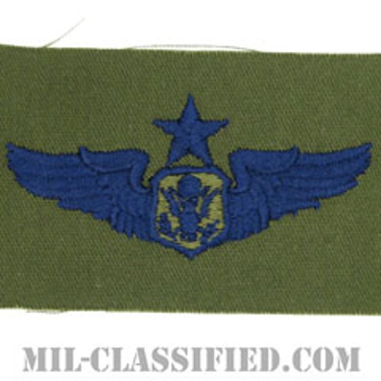 航空機搭乗員章 (将校用シニア・エアクルー)（Aircrew Officer Badge, Senior）[サブデュード/ブルー刺繍/パッチ]画像