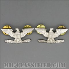 大佐（Colonel (COL)）[カラー/1960s/銀張り（Silver Filled）/バッジ/ペア（2個1組）/中古1点物]の画像