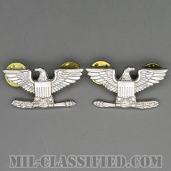 大佐（Colonel (COL)）[カラー/1960s/銀張り（Silver Filled）/バッジ/ペア（2個1組）/中古1点物]の画像