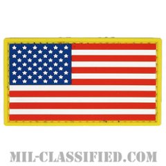 星条旗 カラー（フォワード）（USA Flag (Forward)）[カラー/PVC/ベルクロ付パッチ]の画像