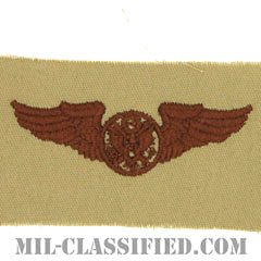 航空機搭乗員章 (下士官用エアクルー)（Air Force Enlisted Aircrew Badge）[デザート/パッチ]の画像