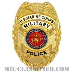 憲兵章 (海兵隊) 旧デザイン（Marine Corps Military Police Badge, Obsolete Badge/Old Design）[カラー/鏡面仕上げ/バッジ]の画像