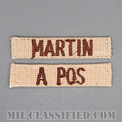 MARTIN / A POS [デザート/ヘルメットバンド用ネーム・血液型テープ/中古1点物（2枚セット）]の画像