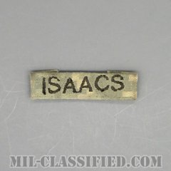 ISAACS [UCP（ACU）/ヘルメットバンド用ネームテープ/中古1点物]の画像