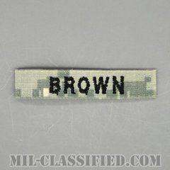 BROWN [UCP（ACU）/ヘルメットバンド用ネームテープ/中古1点物]の画像