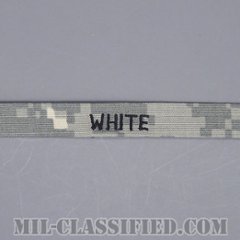 WHITE [UCP（ACU）/ヘルメットバンド用ネームテープ/縫い付け用パッチ]の画像