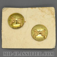 憲兵科章（Military Police Corps Branch Insignia）[カラー/兵科章（下士官用）/ドーム型/バッジ/ペア（2個1組）/1点物]の画像
