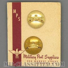 機甲科章（Armor Branch Insignia）[カラー/兵科章（下士官用）/ドーム型/バッジ/ペア（2個1組）/1点物]の画像