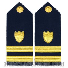大尉（USCG Lieutenant (LT)）[沿岸警備隊用ショルダーボード階級章（男性用）/ペア（2枚1組）]の画像