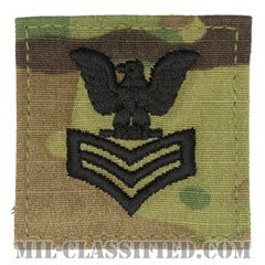 一等兵曹（Petty Officer First Class）[OCP（7C）/海軍階級章/ラージ刺繍サイズ/ベルクロ付パッチ]の画像