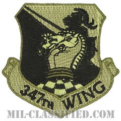 第347航空団（347th Wing）[サブデュード/カットエッジ/縫い付け用パッチ]の画像