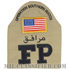 FP（空軍部隊防護隊/サザン・ウォッチ作戦）（Force Protection, Operation Southern Watch）[腕章（腕装着用ブラッサード）/中古1点物]の画像