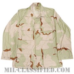 米軍 3カラー デザートカモフラージュユニフォーム（DCU）BDUジャケット NYCO（ノンリップ）1990～1991年ロットの画像